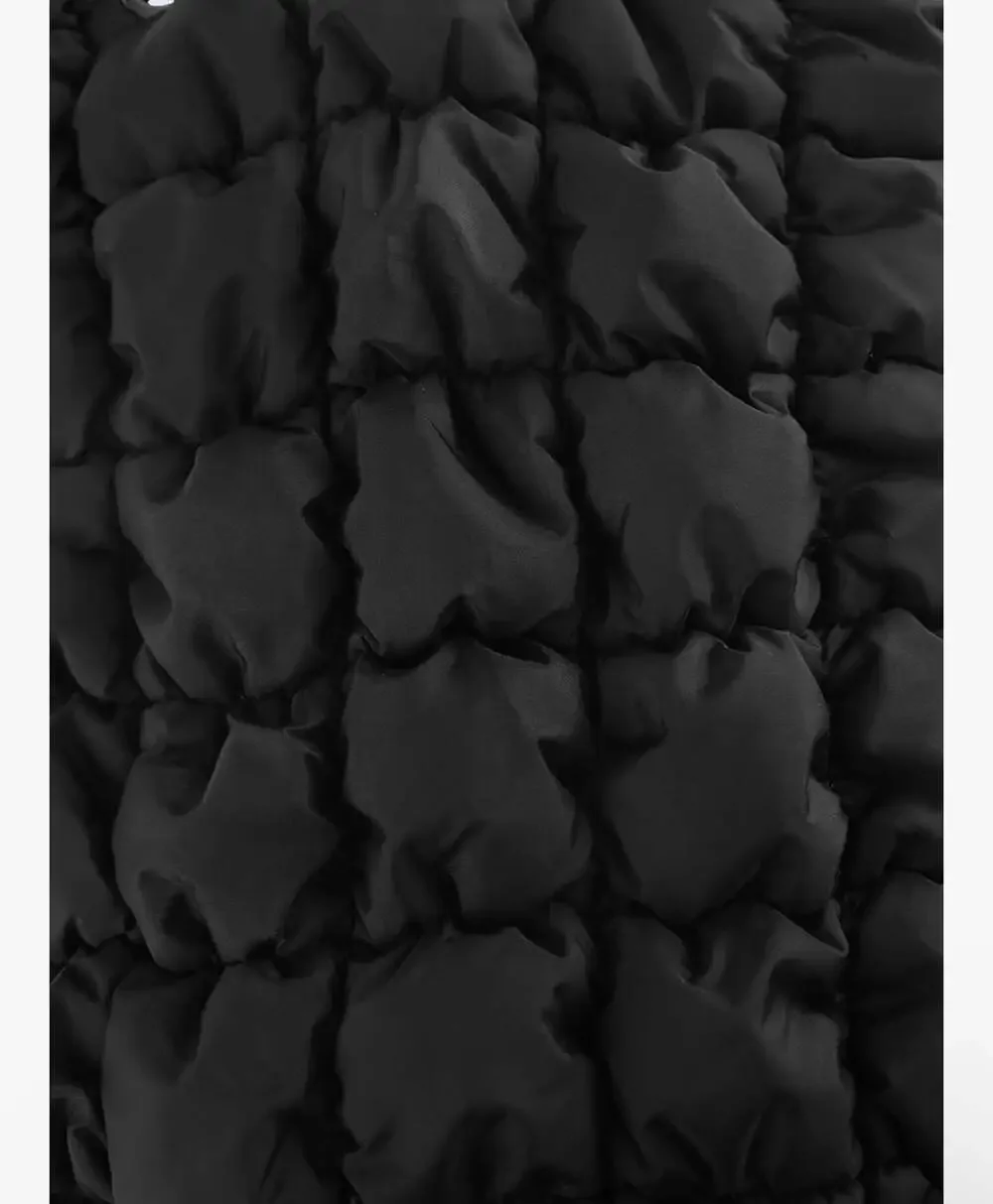 CONTAIL Black Puffy‎ Quilted Backpack Lightweight Cloud Bag